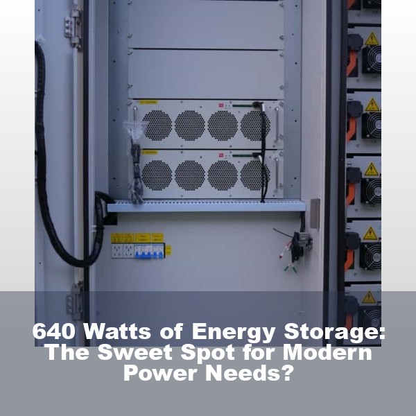 640 Watts of Energy Storage: The Sweet Spot for Modern Power Needs?